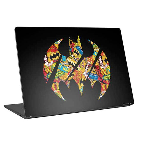 DC Comics Batman Silhouette Logo Vintage Pattern Universal Laptop 16in (13 x 9.4in) Skin
